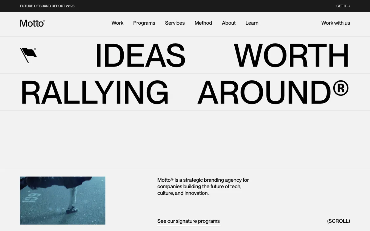 Motto homepage, captured September 28, 2026