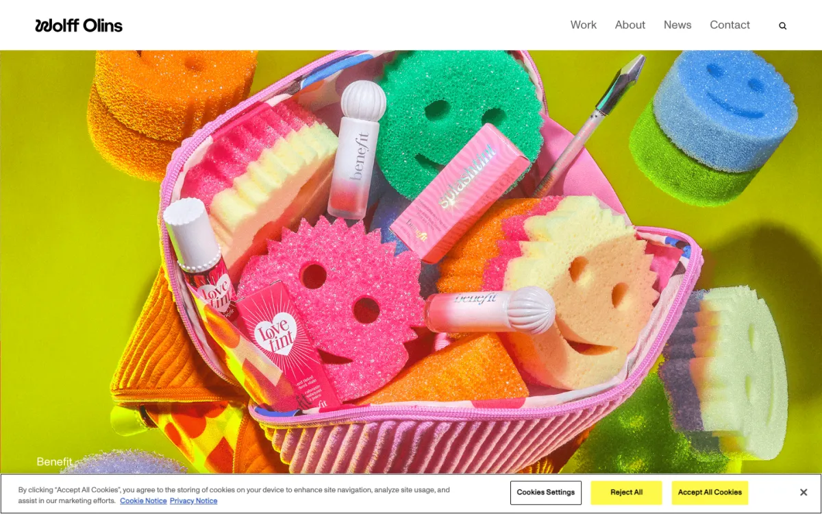 Wolff Olins homepage, captured September 28, 2026